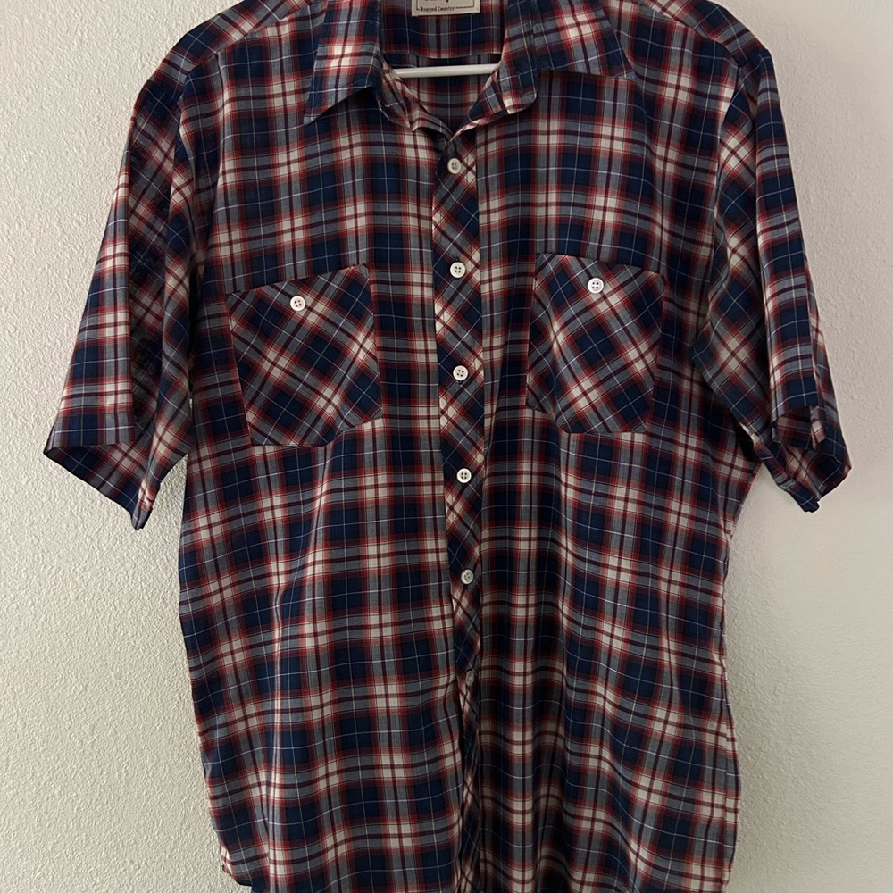 Classic Plaid Button-Down Shirt for Men